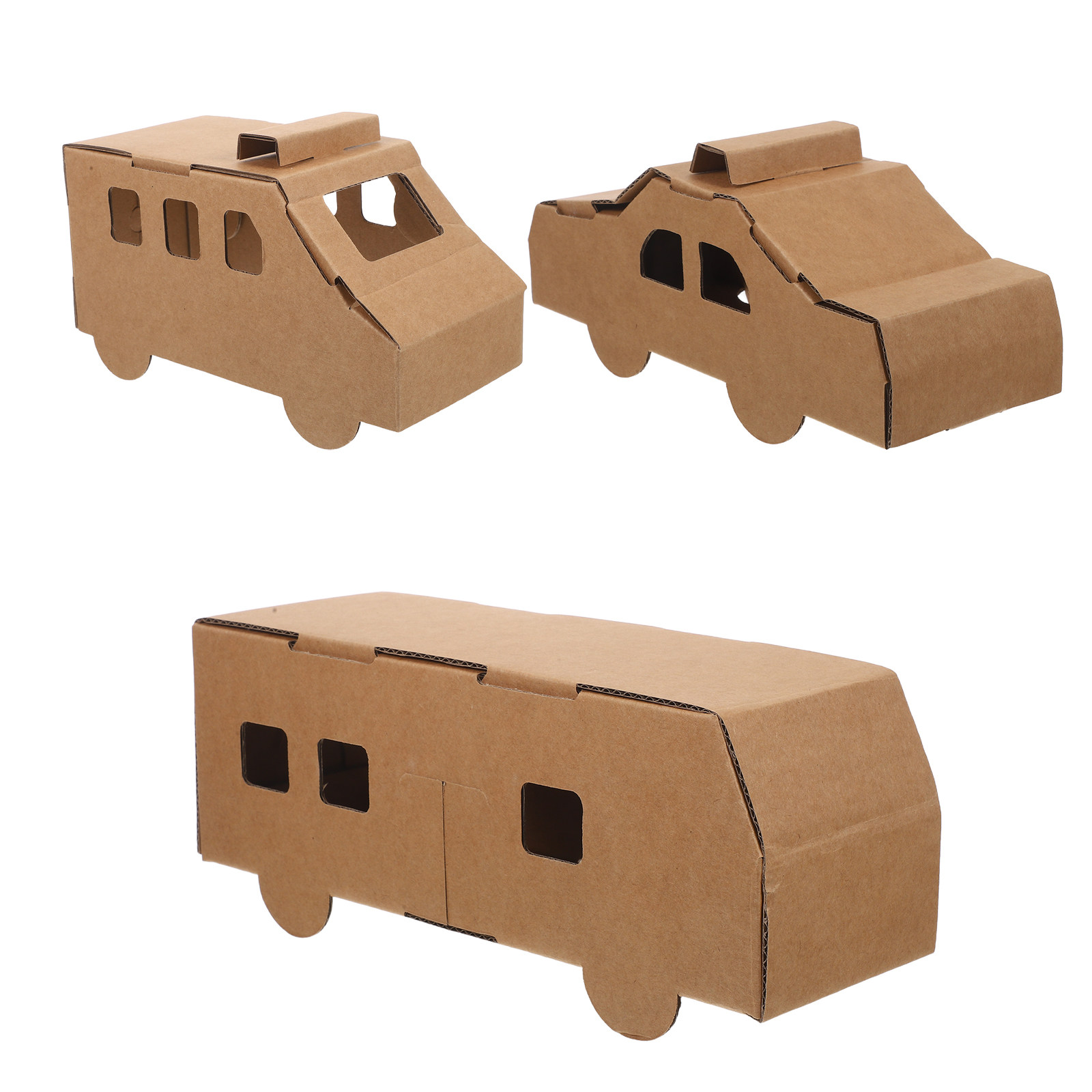3Pcs Paper Vehicle Craft Kit K - مراجعة Kids Education Group وسعره