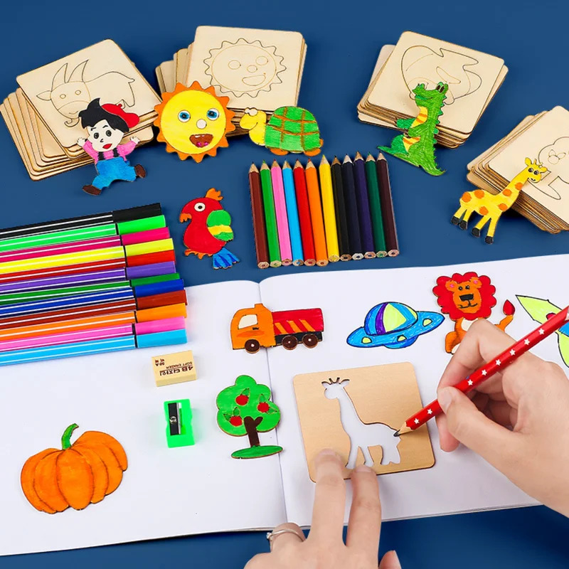 Kids Drawing Toys Montessori D - مراجعة Kids Education Template وسعره
