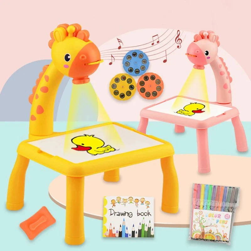 Children LED  Projector Art  D - مراجعة Drawing Projector Kids وسعره