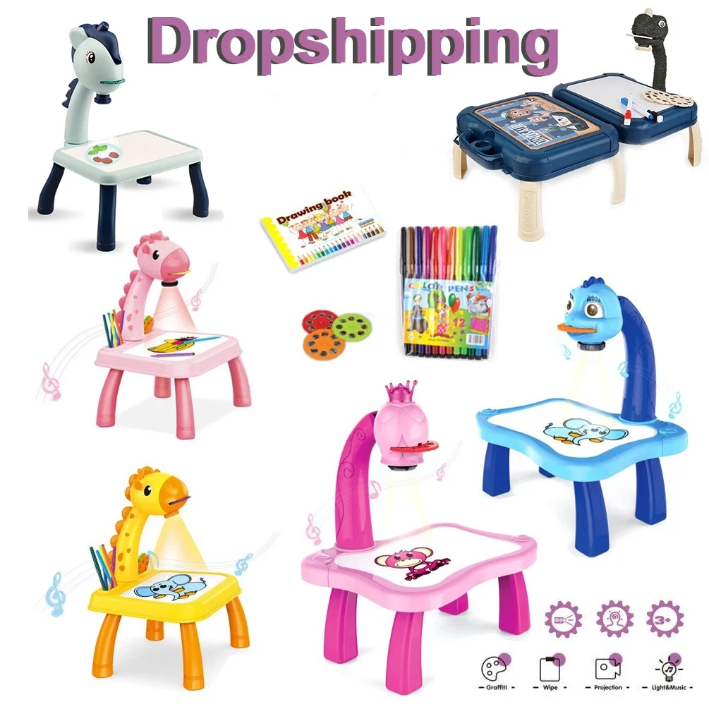 Children LED  Projector Art  D - مراجعة Drawing Projector Kids وسعره