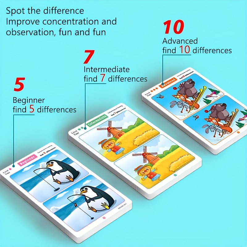 Kids Find Difference Flash Car - مراجعة Kids Early Education Books وسعره