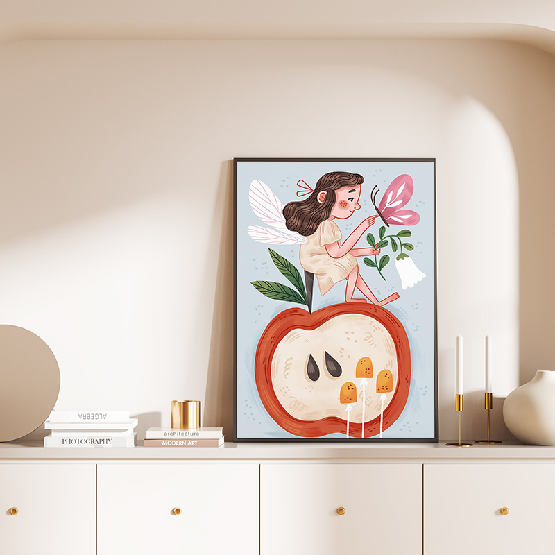 Floral Alphabet Education Kid  - مراجعة Kids Educational Poster وسعره