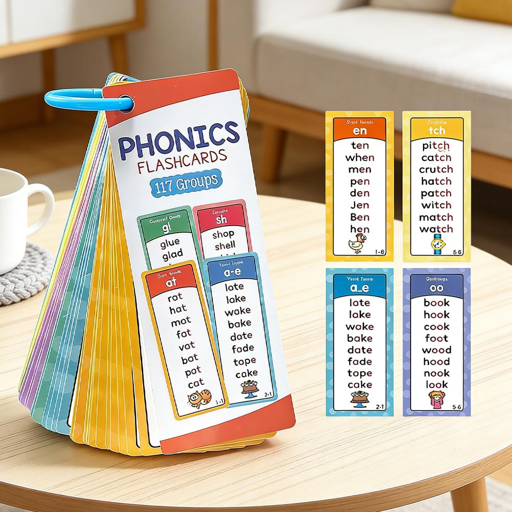 117 Groups Phonics Flashcards  - مراجعة Kids Education Group وسعره