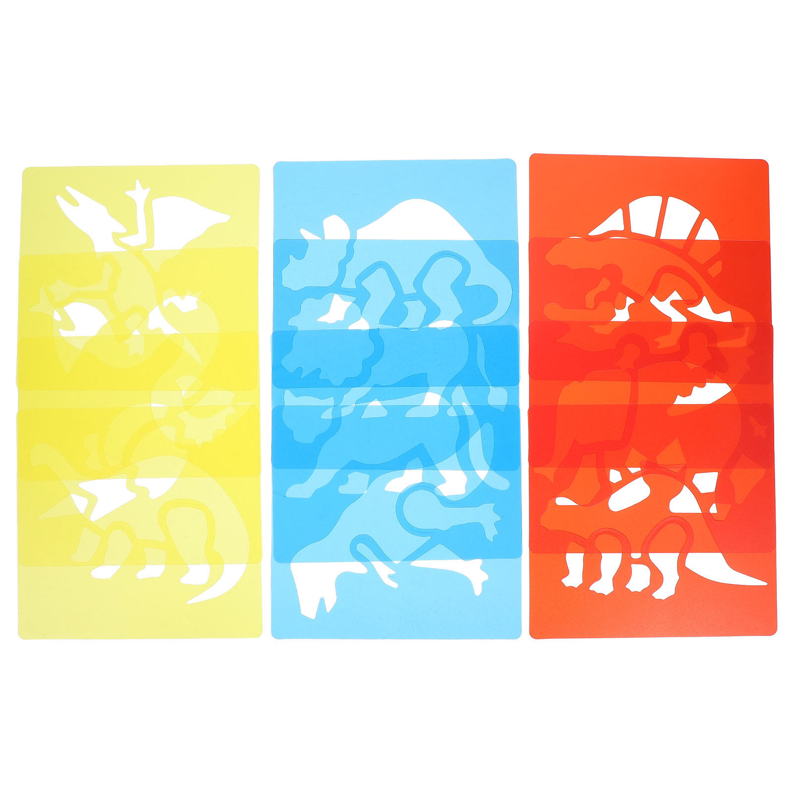 12Pcs Plastic Drawing Stencils - مراجعة Kids Education Template وسعره