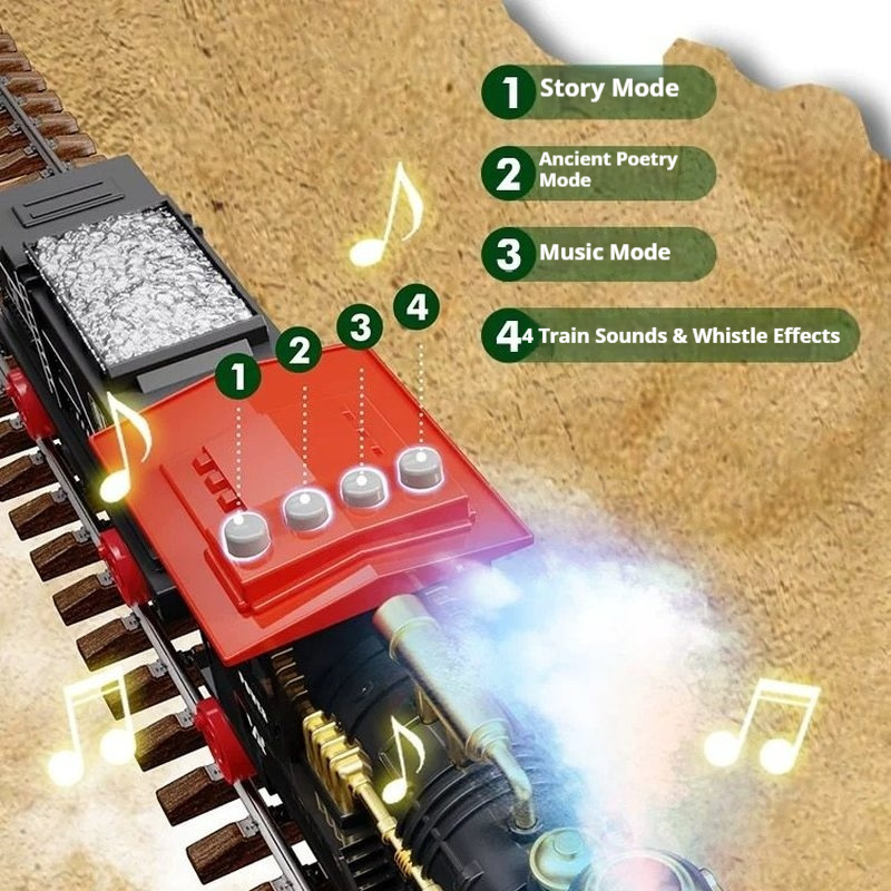 Kids Electric Retro Steam Trai - مراجعة Kids Education Story وسعره