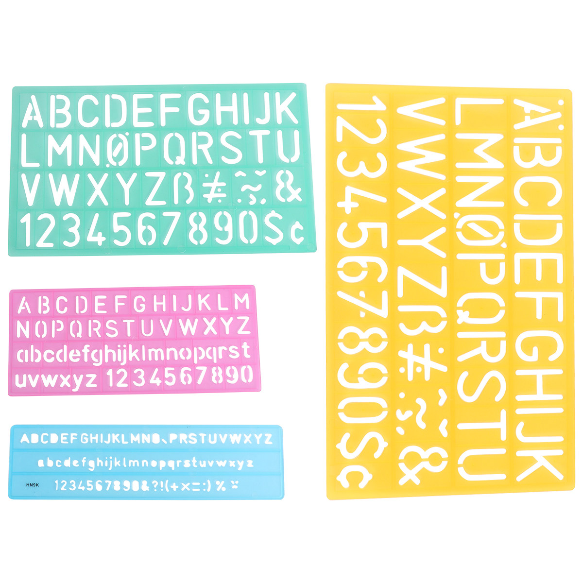 4Pcs Colorful Alphabet Graffit - مراجعة Kids Education Template وسعره