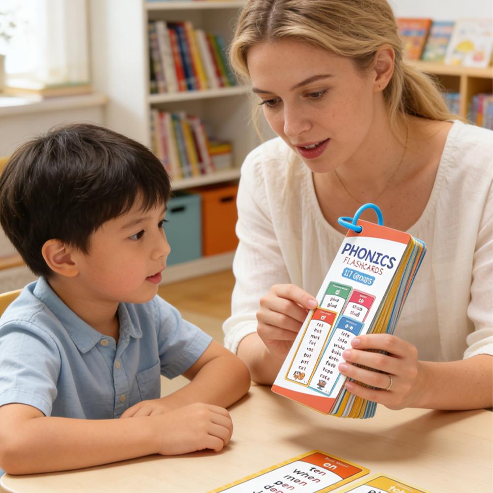 Phonics Flashcards Set, 60pcs  - مراجعة Kids Education Group وسعره
