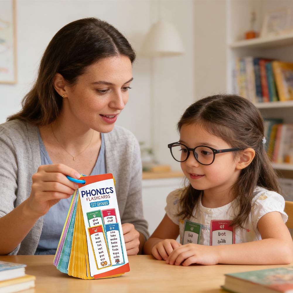 Phonics Flashcards Set, 60pcs  - مراجعة Kids Education Group وسعره