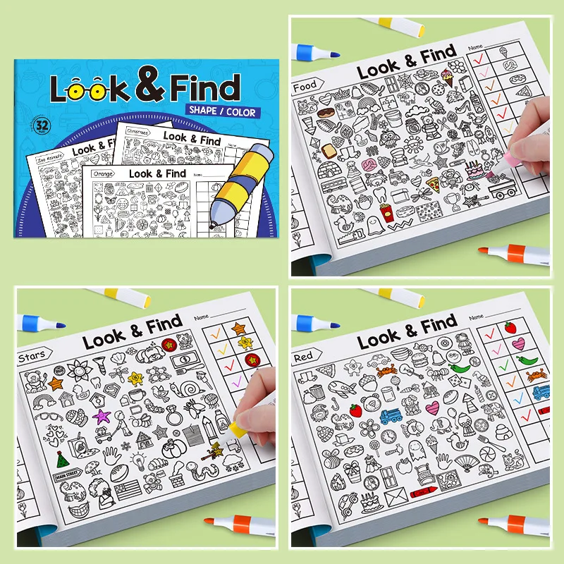 Children's Search Activity Boo - مراجعة Kids Early Education Books وسعره