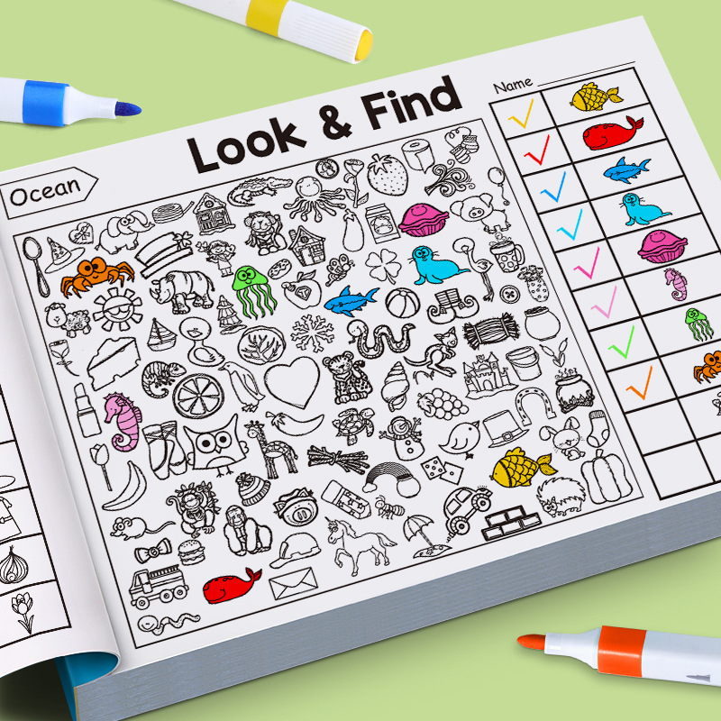 Children's Search Activity Boo - مراجعة Kids Early Education Books وسعره