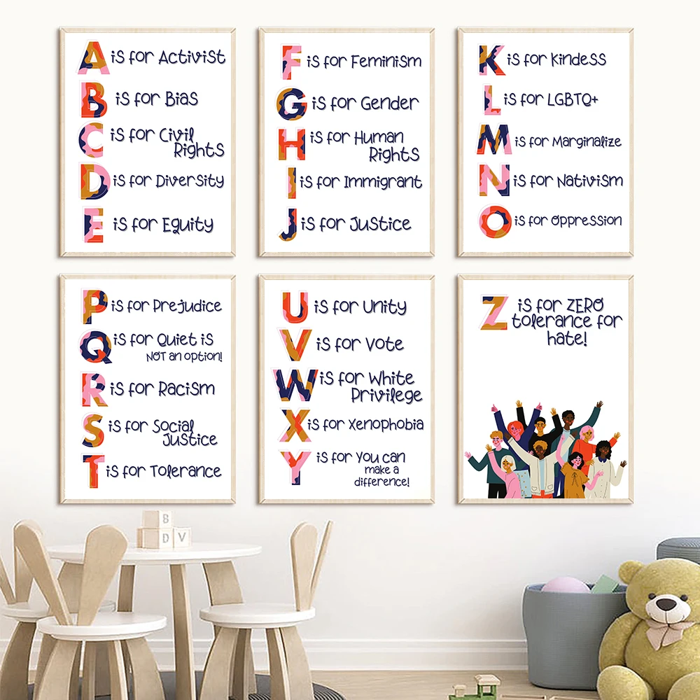 Nursery Alphabet Human Rights  - مراجعة Kids Education Quote وسعره