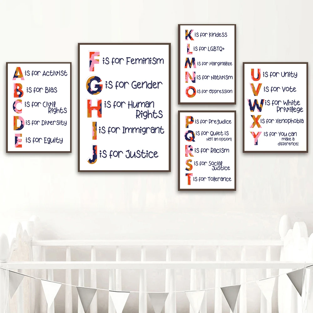 Nursery Alphabet Human Rights  - مراجعة Kids Education Quote وسعره