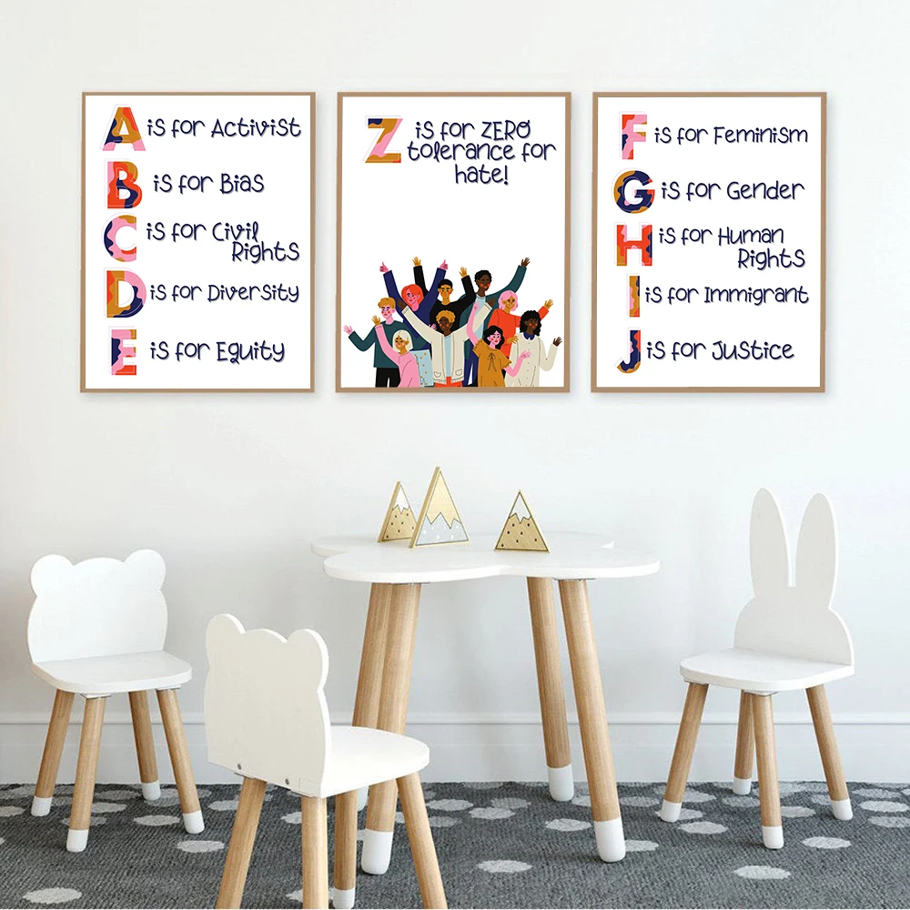 Nursery Alphabet Human Rights  - مراجعة Kids Education Quote وسعره