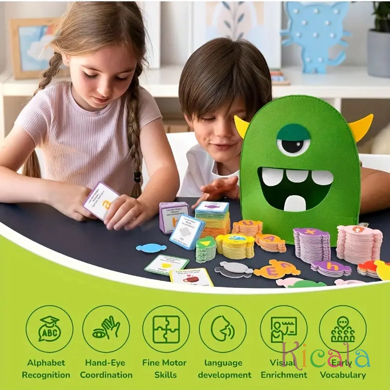 Alphabet Monster Matching Game - مراجعة Phonics Card Game وسعره