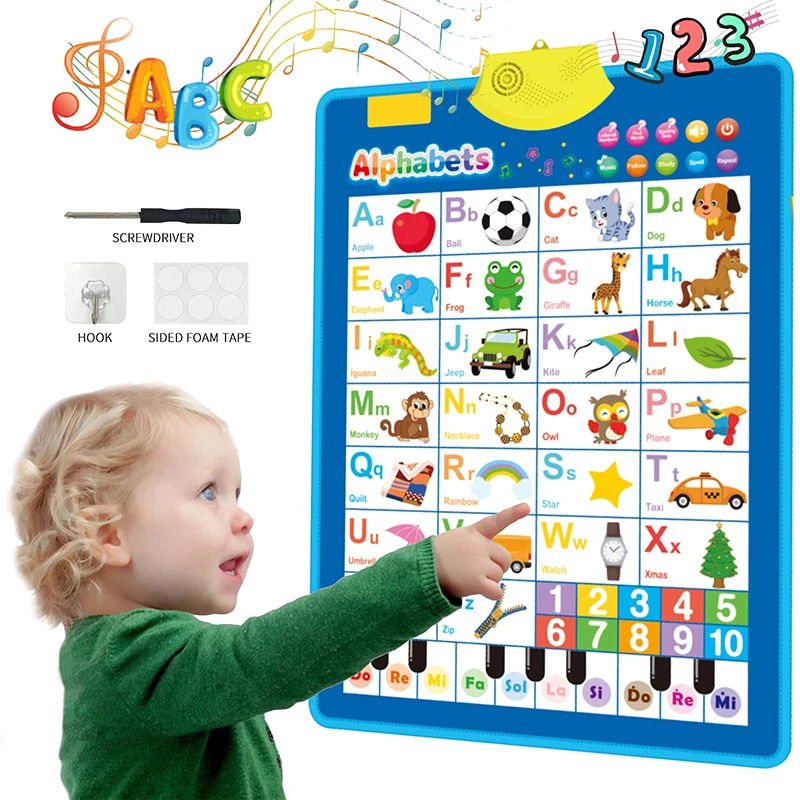 Electronic English Alphabet Wa - مراجعة Kids Educational Poster وسعره