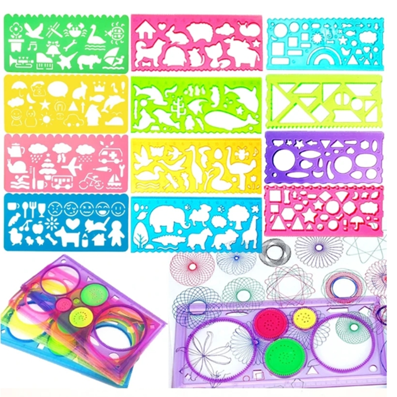 Geometry Spirograph Drawing St - مراجعة Kids Education Template وسعره
